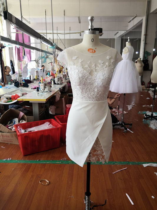 perfect white bridal party dress homecoming dress cg10352