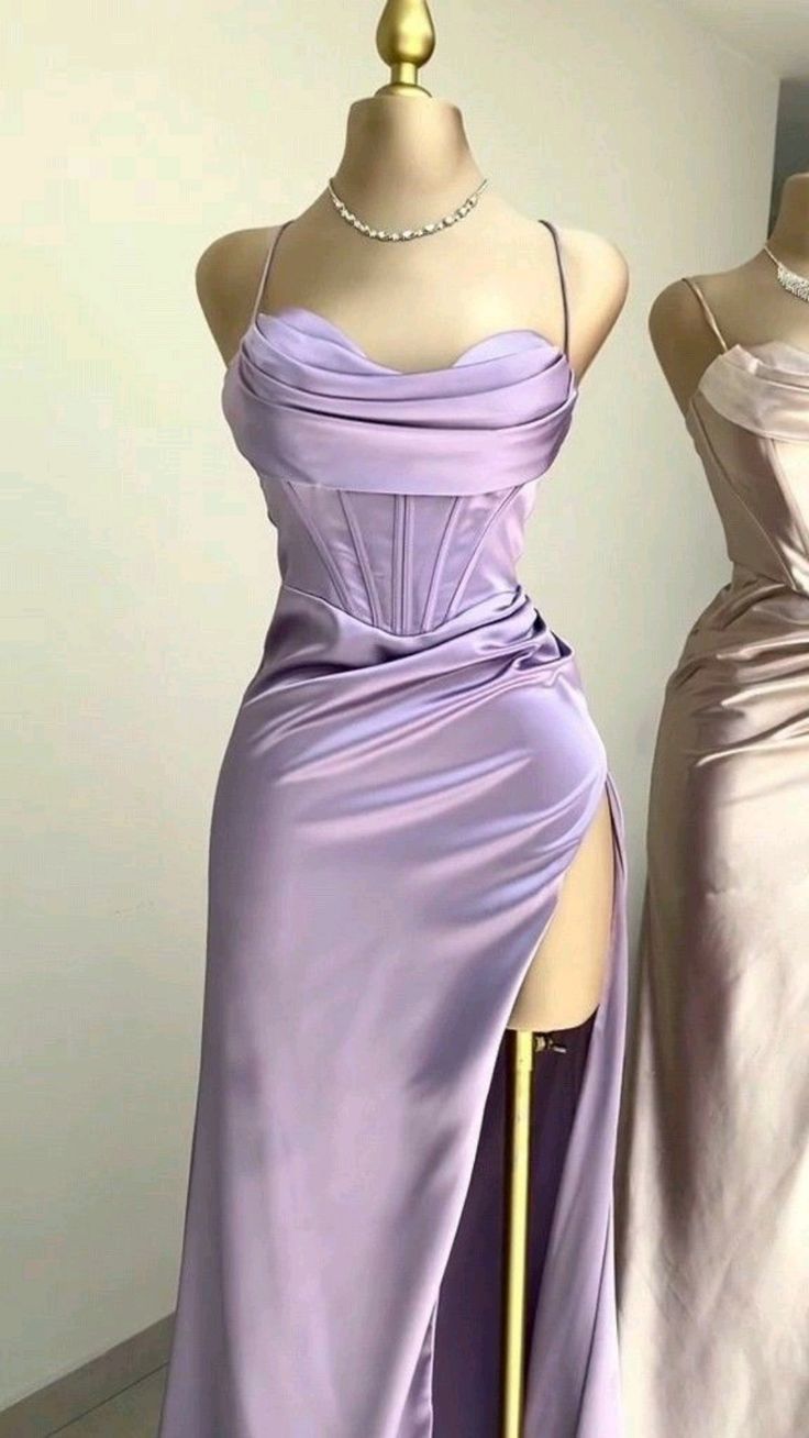 Simple Mermaid Floor Length Prom Dress With Slit cg25031