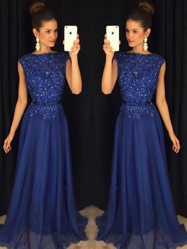 A-line Prom Dress with beading /Evening Dress cg19227