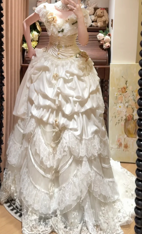 Blaues langes Ballkleid Abendkleid zum 21. Geburtstag cg26107