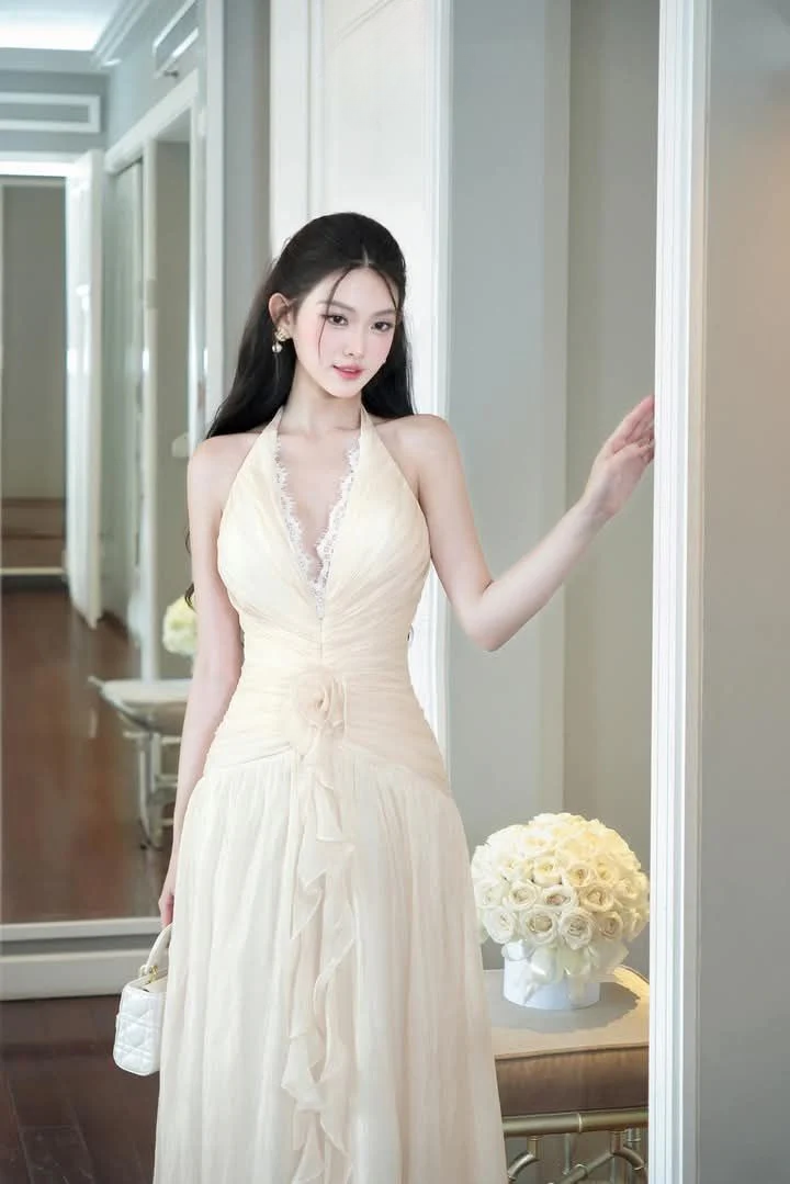 Halter Prom Party Dresses Unique Evening Dress Long Princess Dress cg26032