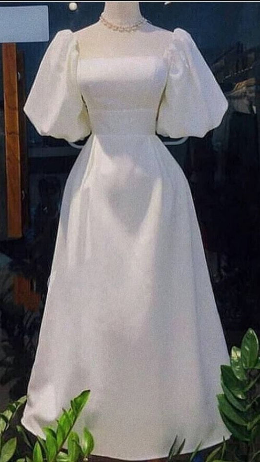 A-Linie, weiß, kurze Ärmel, langes Partykleid, glamouröses Ballkleid, formelles Kleid, cg25287