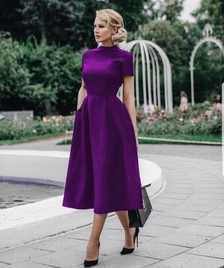 Attractive Satin High Collar A-line Mother Of The Bride Dresses cg7988