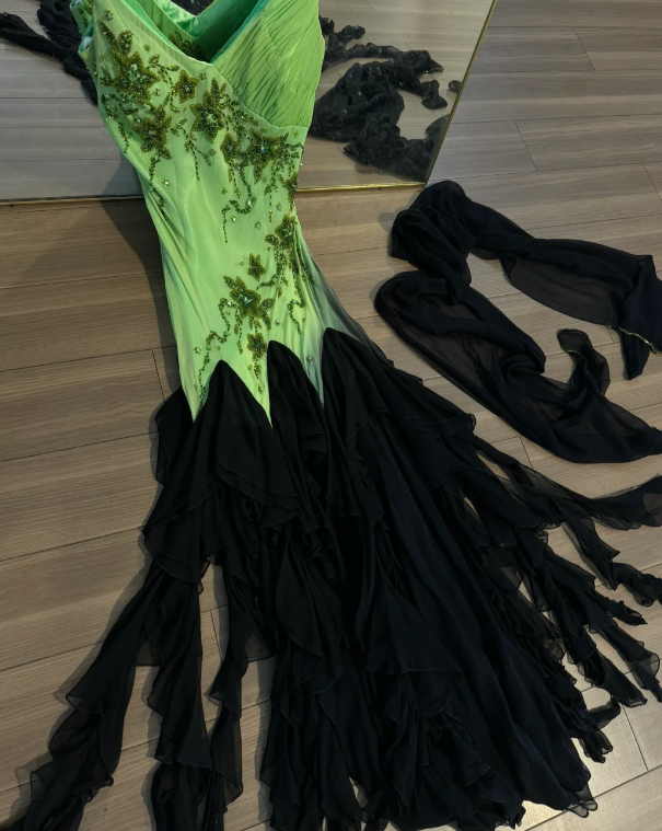 Blaues langes Ballkleid Abendkleid zum 21. Geburtstag cg26107