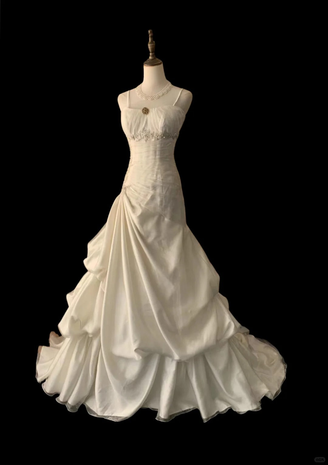 White Wedding Dress Sleeveless Long Princess Evening Dress cg25933