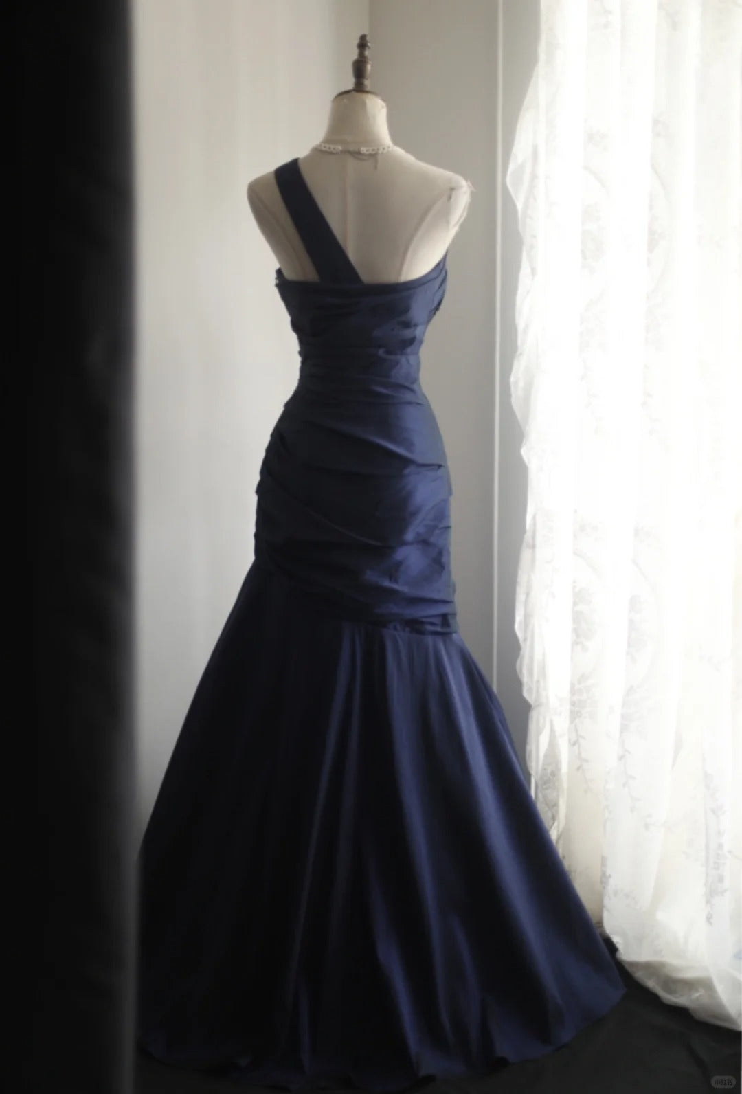 Mermaid Navy Blue Prom Party Dresses Unique Long Evening Dress cg25927