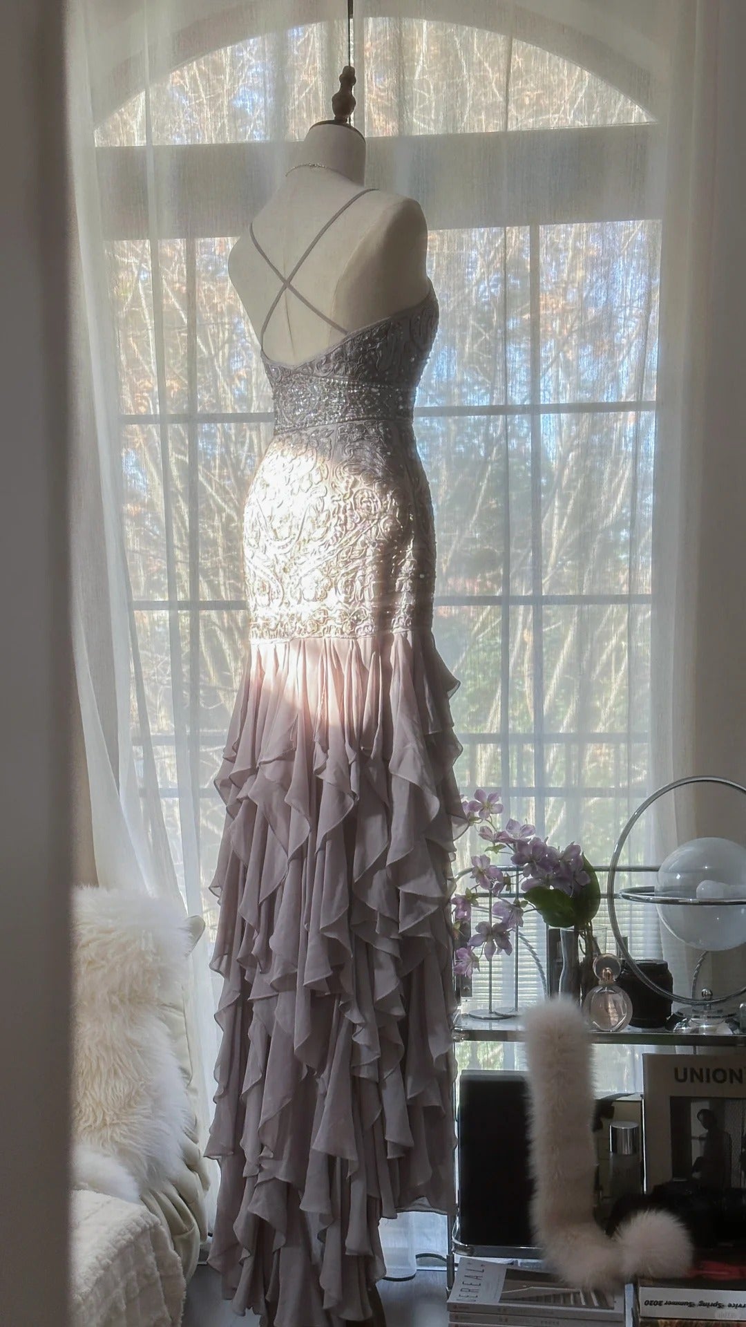 Vintage Evening Dresses, Sleeveless Long Party Gowns cg25519