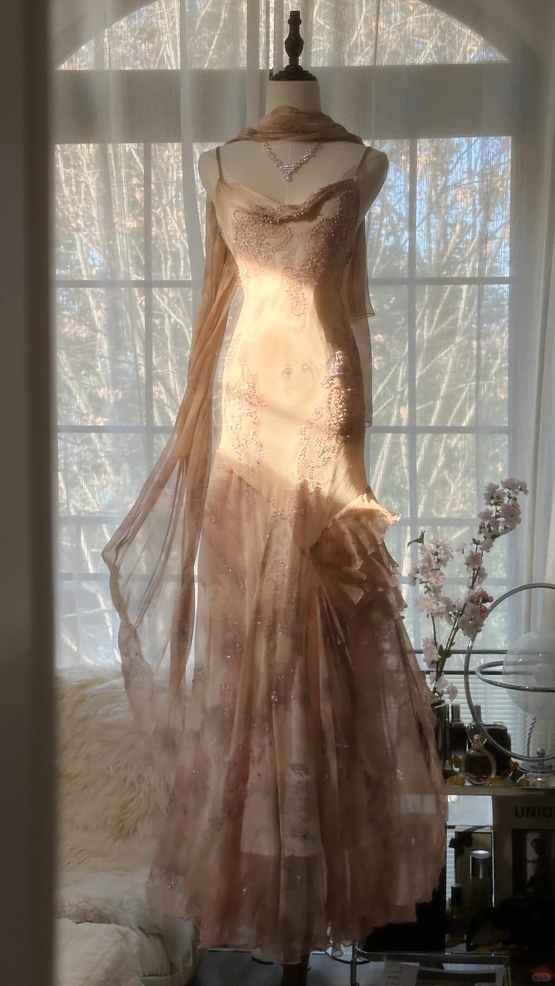 Vintage Evening Dresses, Sleeveless Long Party Gowns cg25512