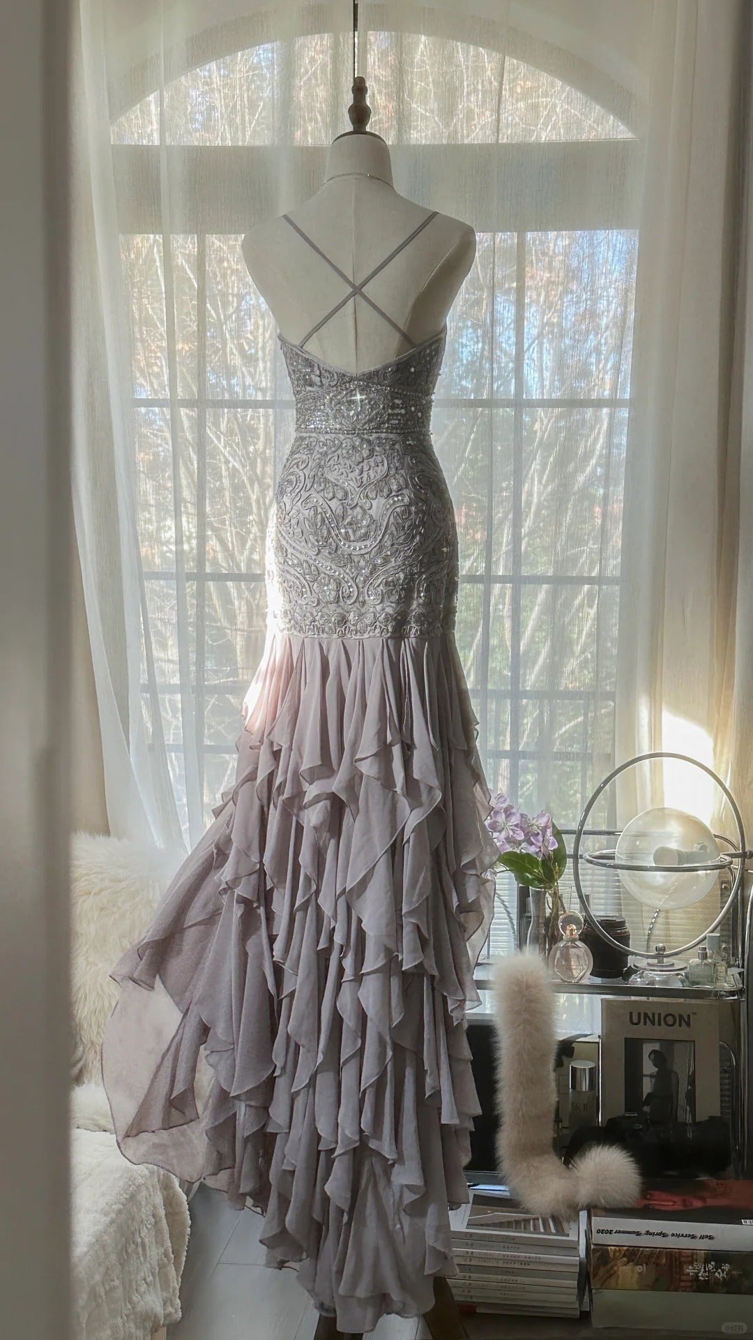 Vintage Evening Dresses, Sleeveless Long Party Gowns cg25519
