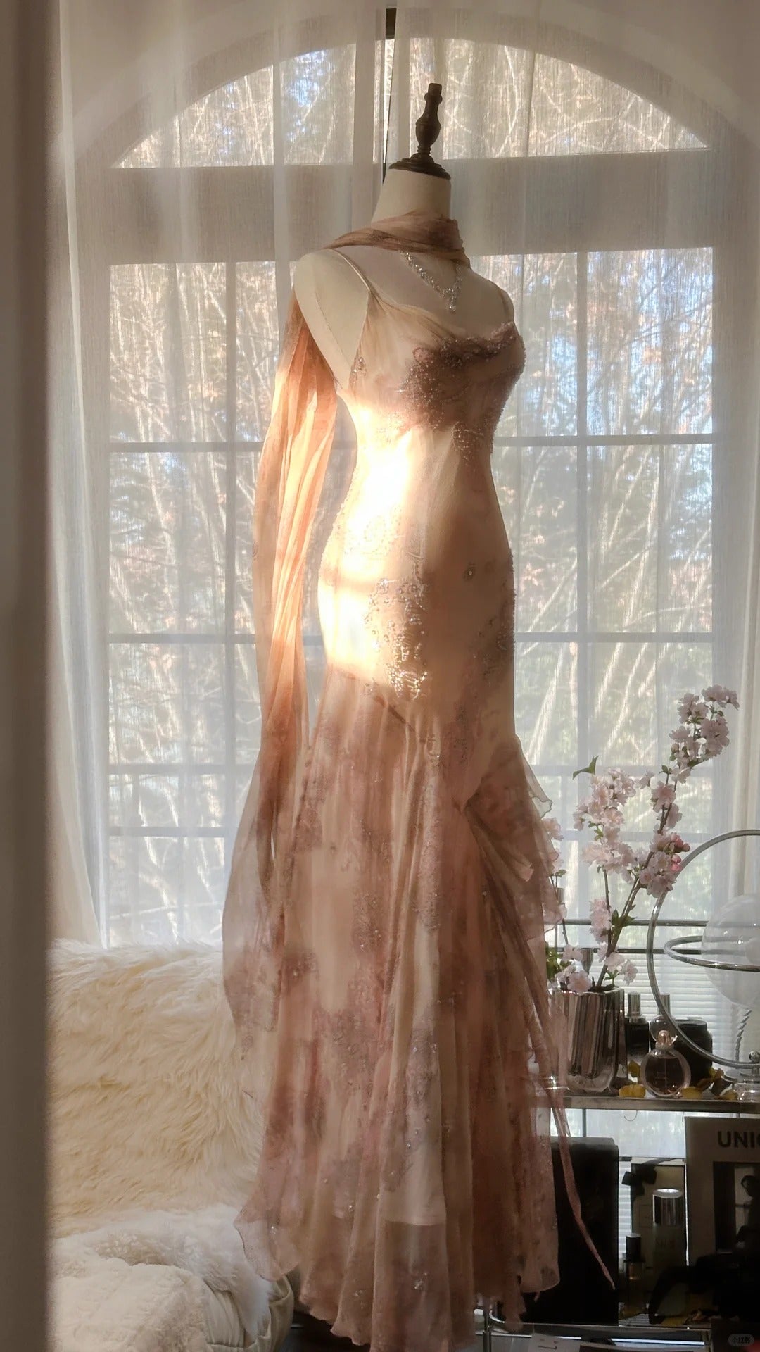 Vintage Evening Dresses, Sleeveless Long Party Gowns cg25512