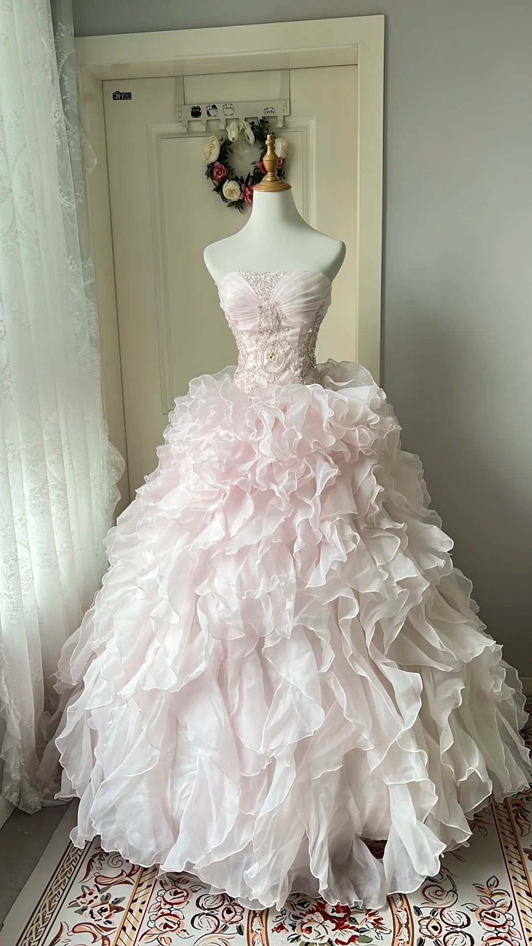 vintage princess prom dress Vintage Off-the-Shoulder Soft Yellow Tulle Ball Gown Cinderella Prince DSProm
