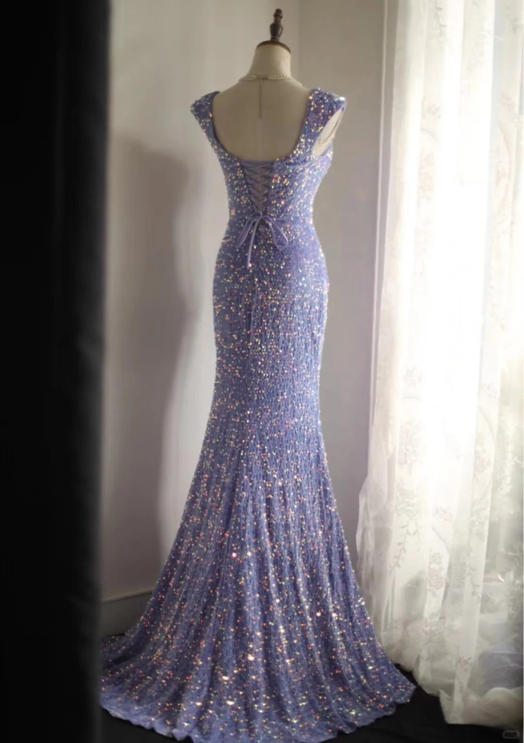 Long Mermaid Sequin Party Dress Evening Dress Prom Dresses cg25756