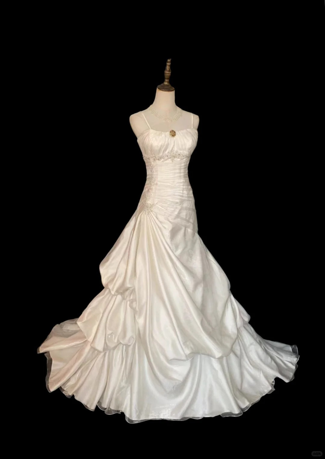 White Wedding Dress Sleeveless Long Princess Evening Dress cg25933