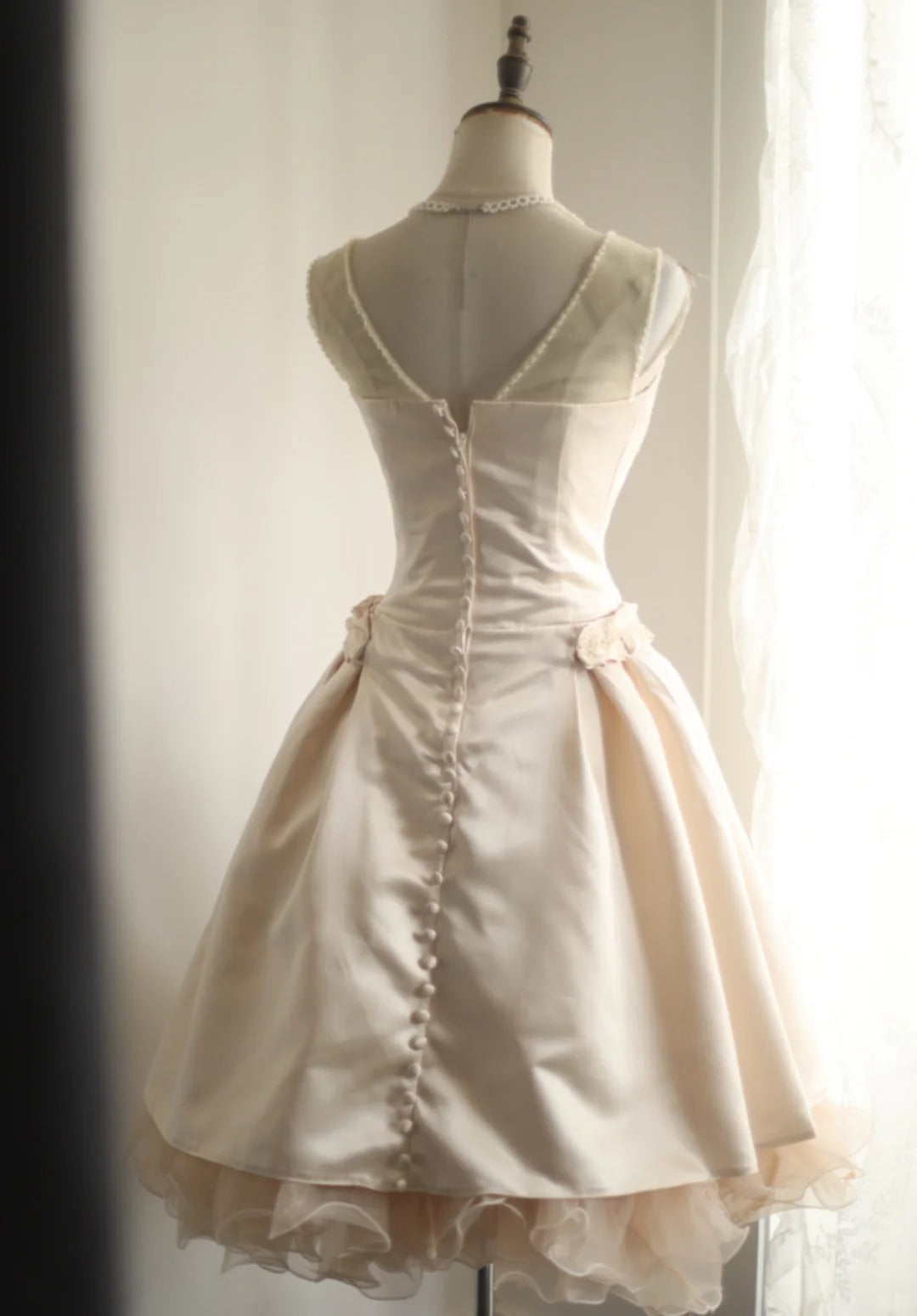 A Line Vintage Homecoming Dresses Short Prom Dress Short Party Dress cg25945