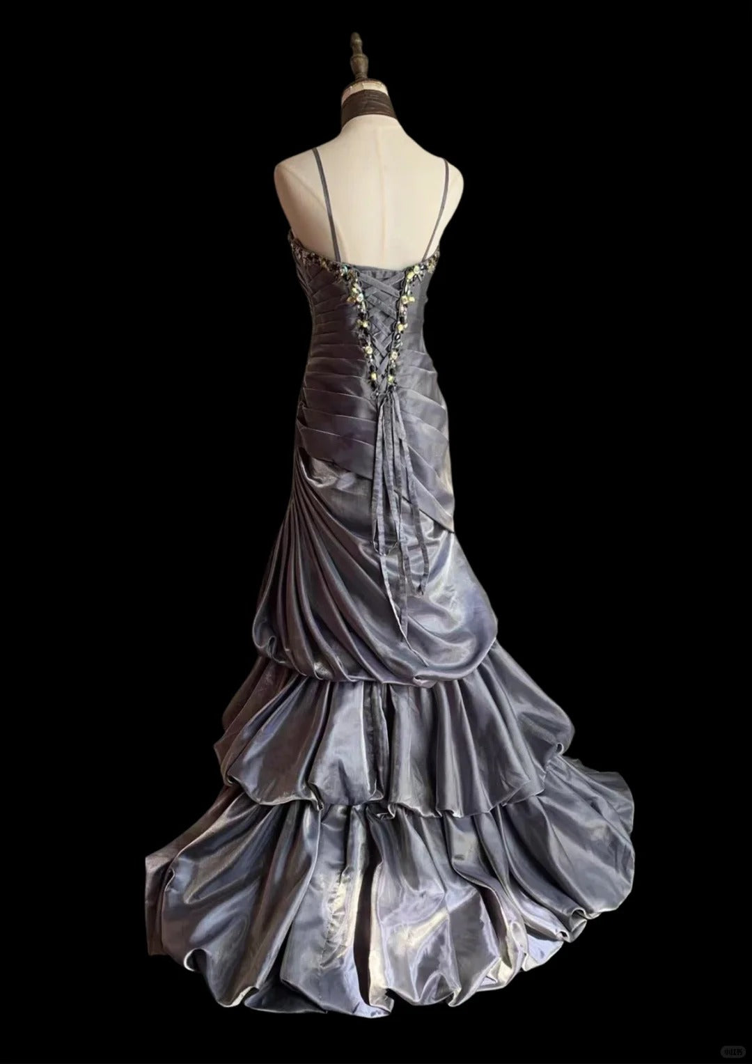 Mermaid Gray Prom Party Dresses Unique Long Evening Dress cg25934
