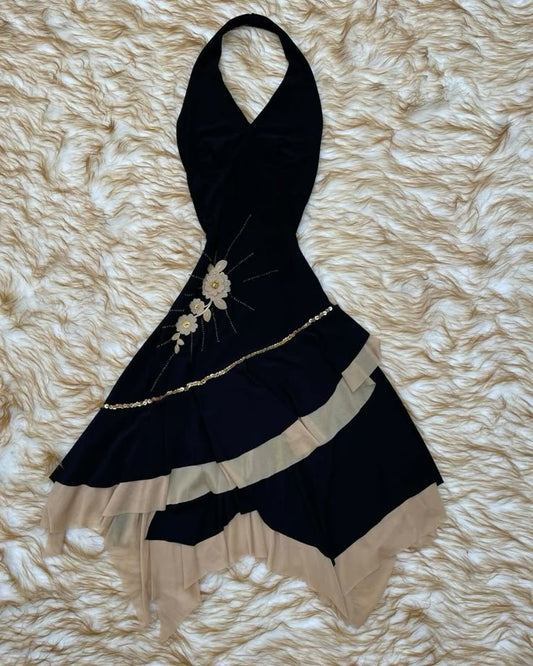 Vintage Party Ballkleid Neckholder Sexy Abendkleid cg25425