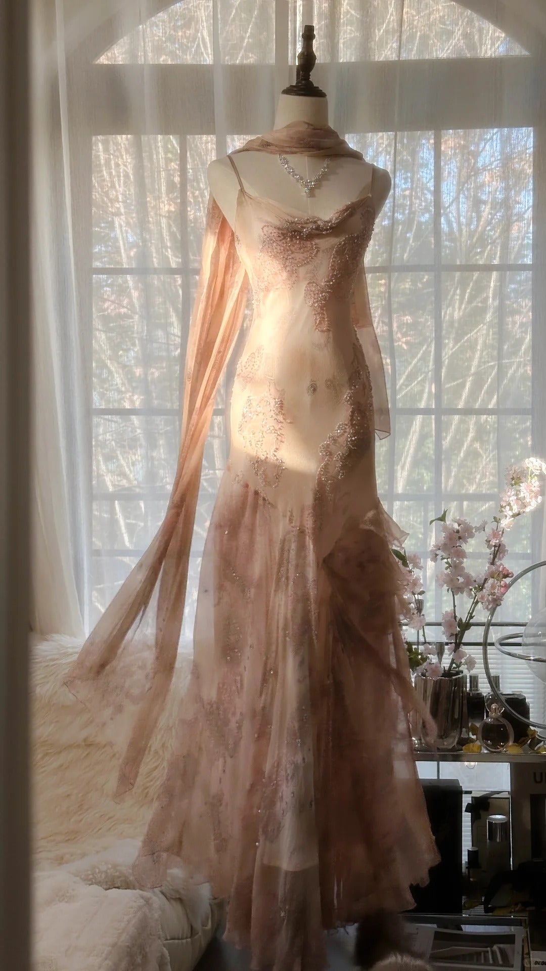 Vintage Evening Dresses, Sleeveless Long Party Gowns cg25512