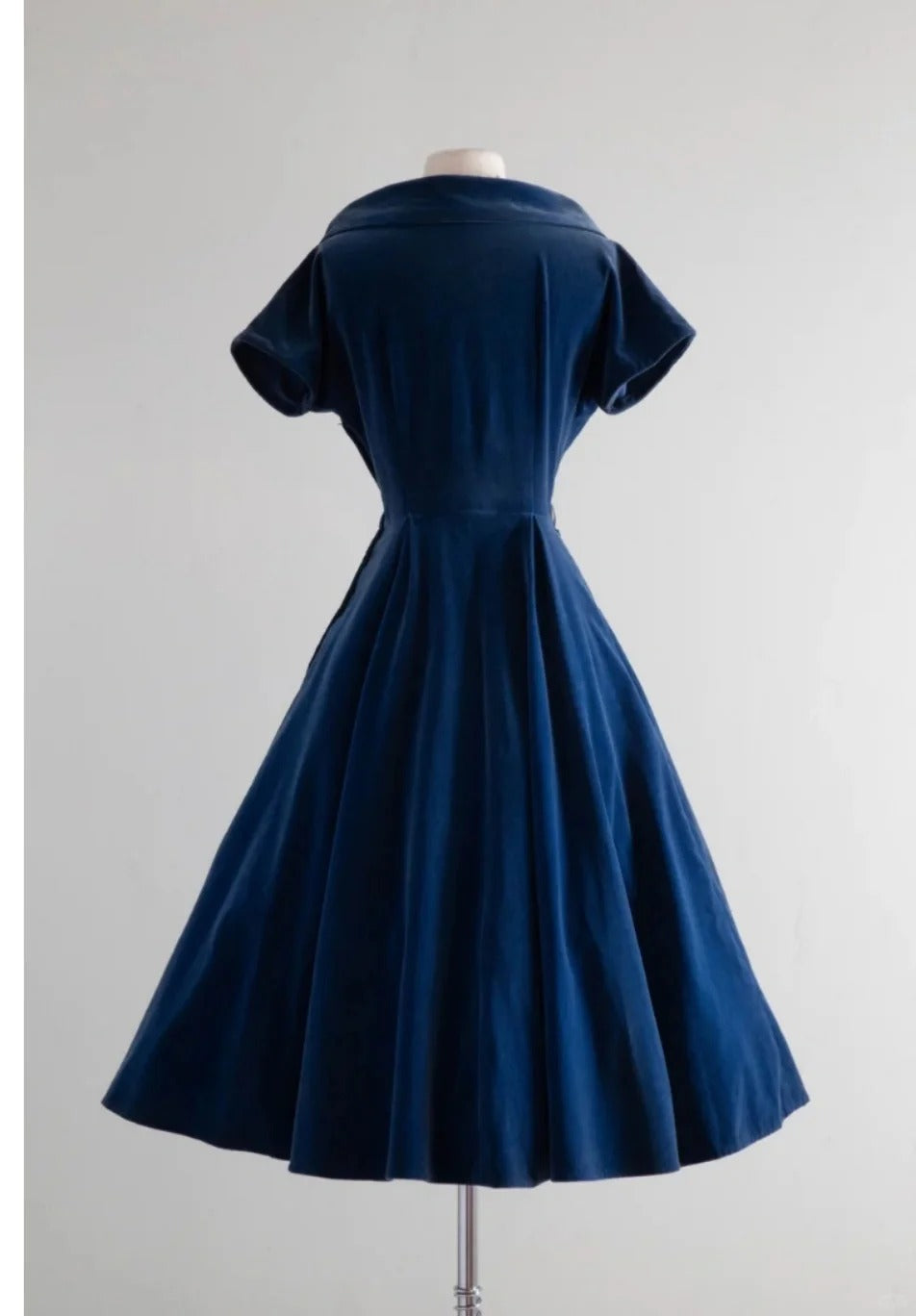 Blue Velvet Vintage Dresses Homecoming Dress Short Prom Dress Party Dress cg26048