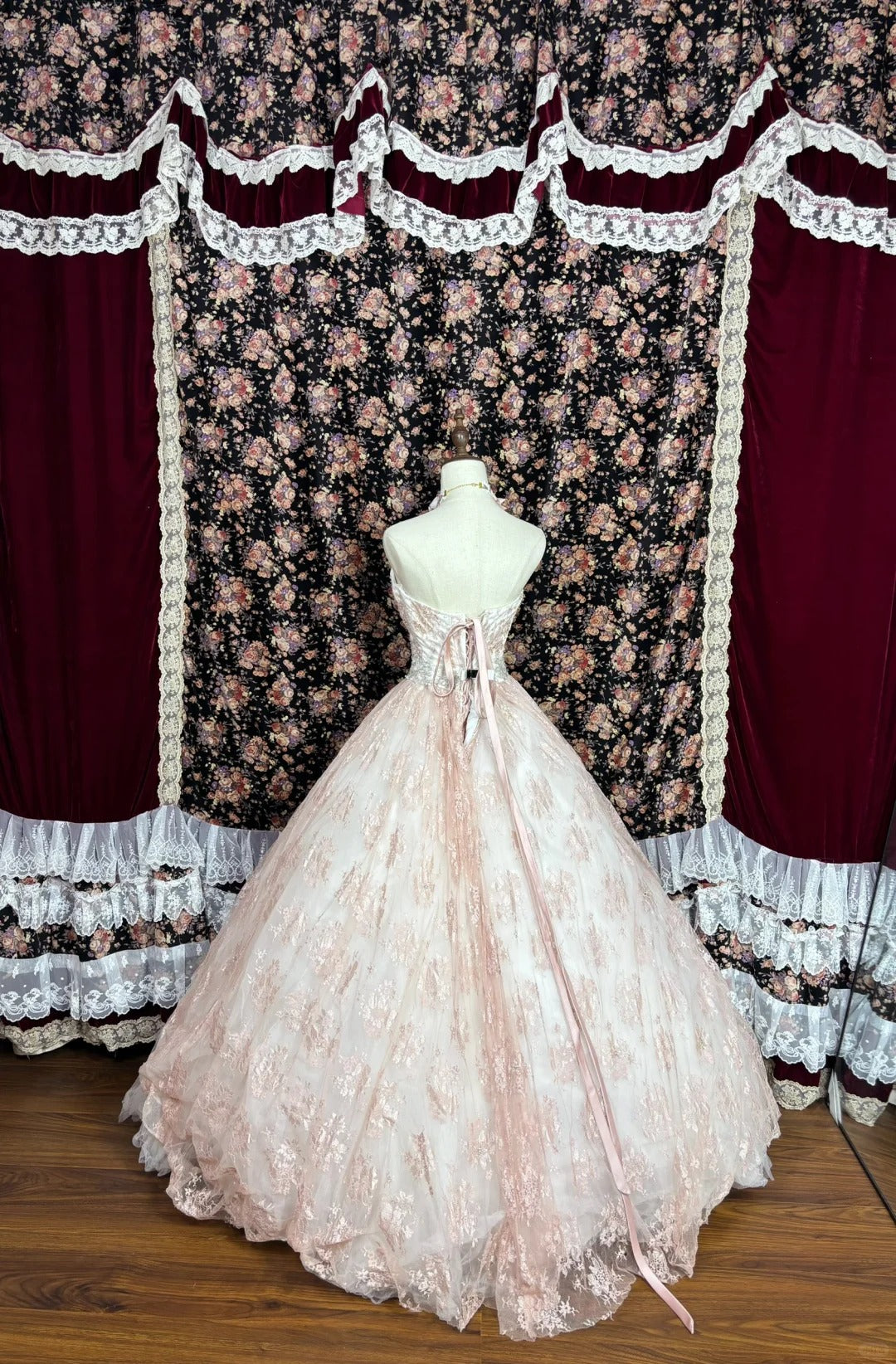 A Line Strapless Ball Gown Quinceanera Dress Unique Evening Dress cg25575