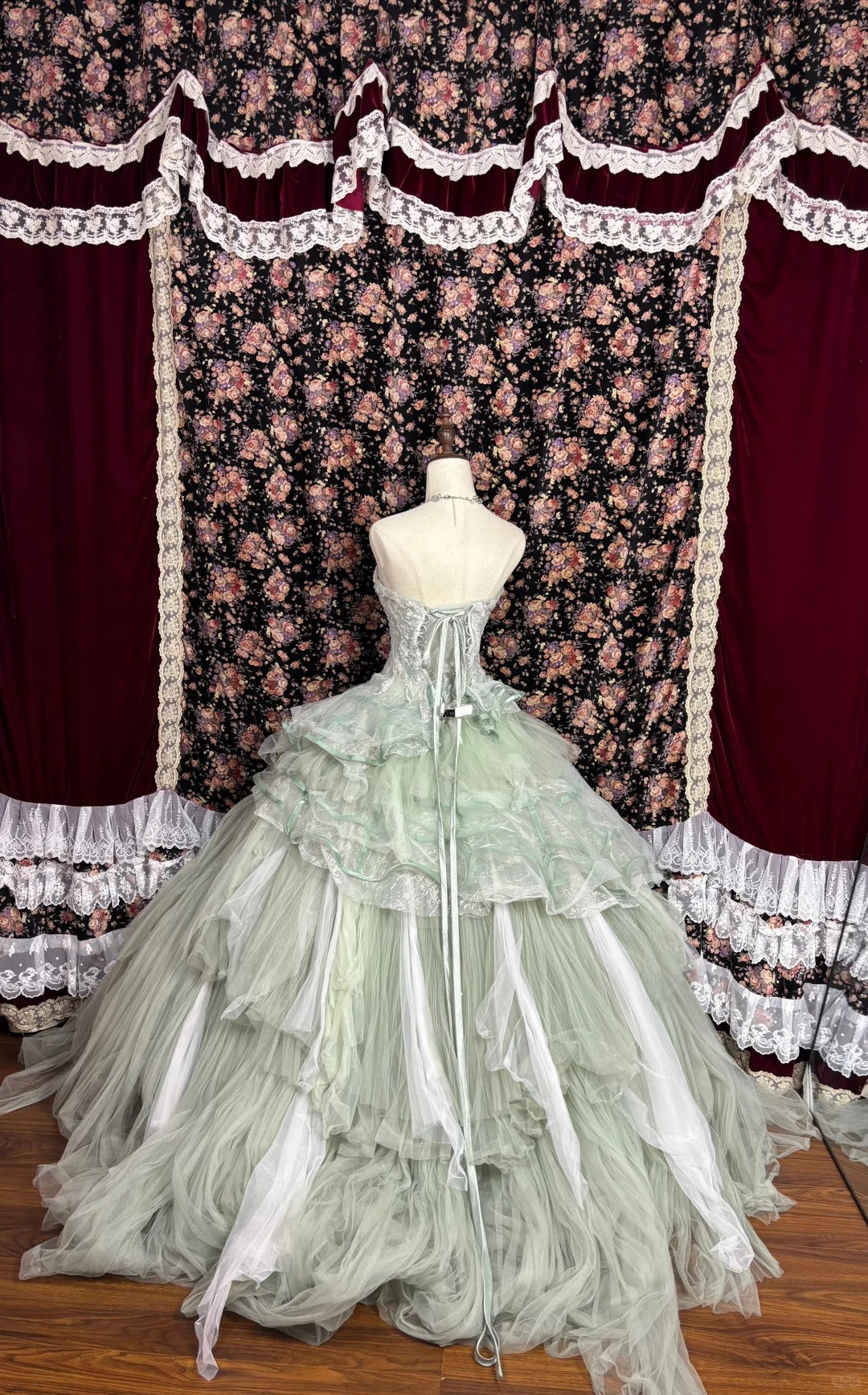 A Line Green Quinceanera Dress Ball Gown Sweet Dresses for 15 16 Years cg25795