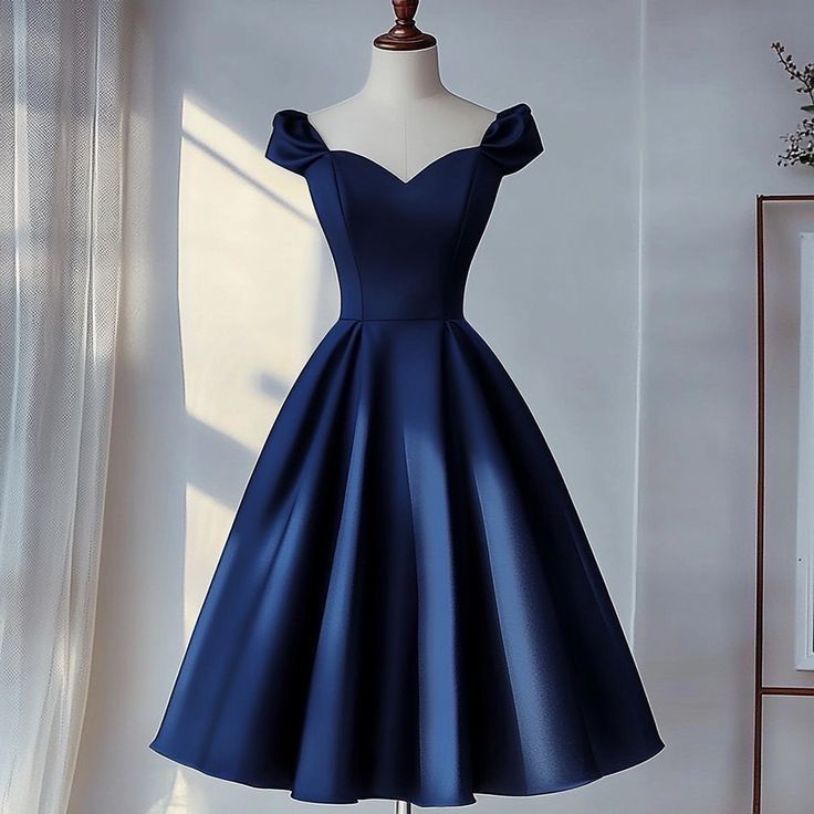 A-line Navy Vintage Homecoming Dresses Short Prom Dress Short Party Dress cg25954 A-line Navy Vintage Homecoming Dresses Short Prom Dress Short Party Dress cg25954