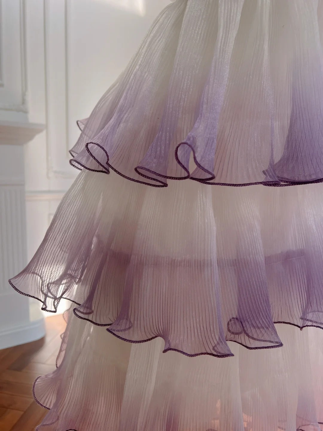 Ombre Short Prom Dress A-Line Sleeveless Evening Dress Short Party Gown cg26009