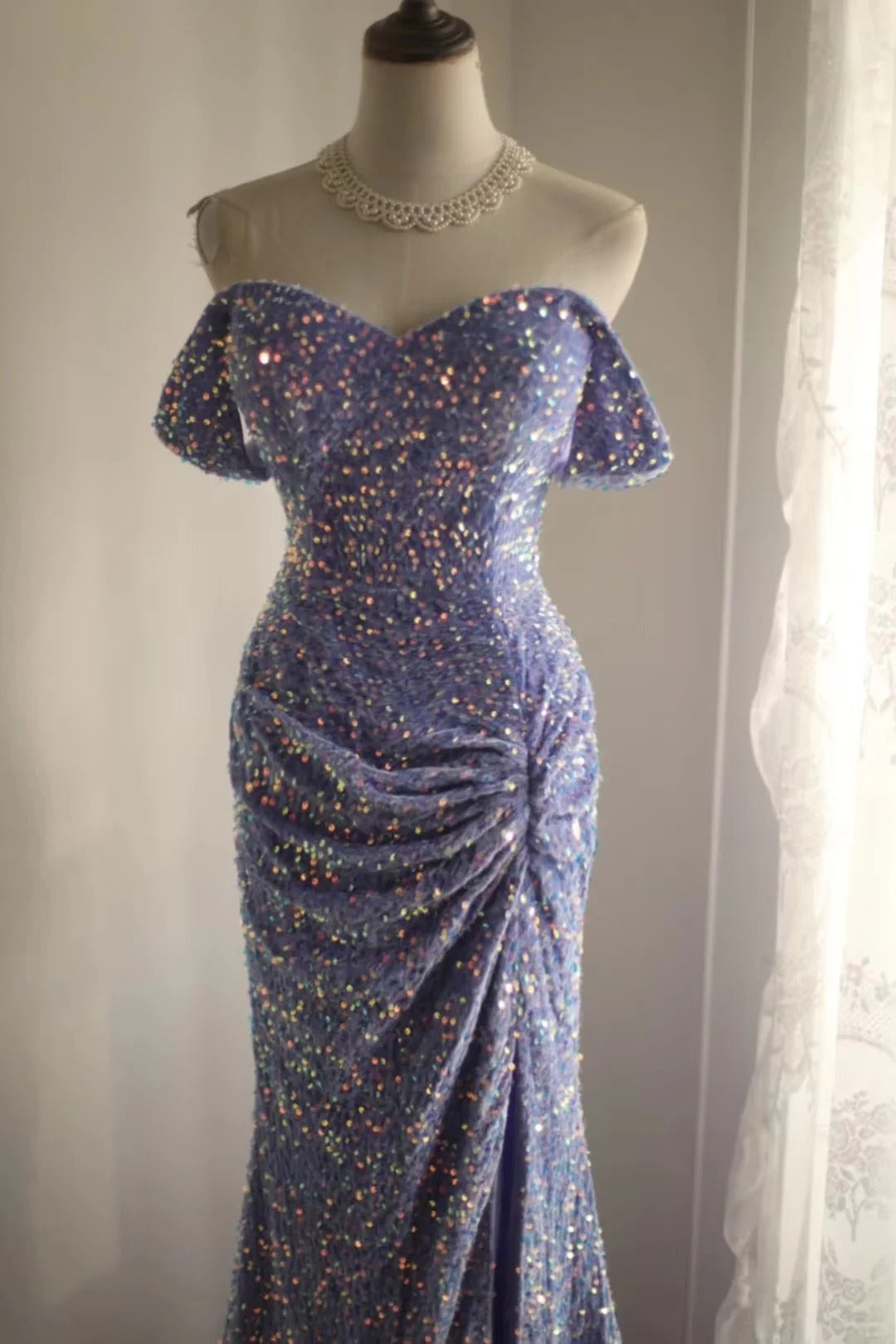 Long Mermaid Sequin Party Dress Evening Dress Prom Dresses cg25756