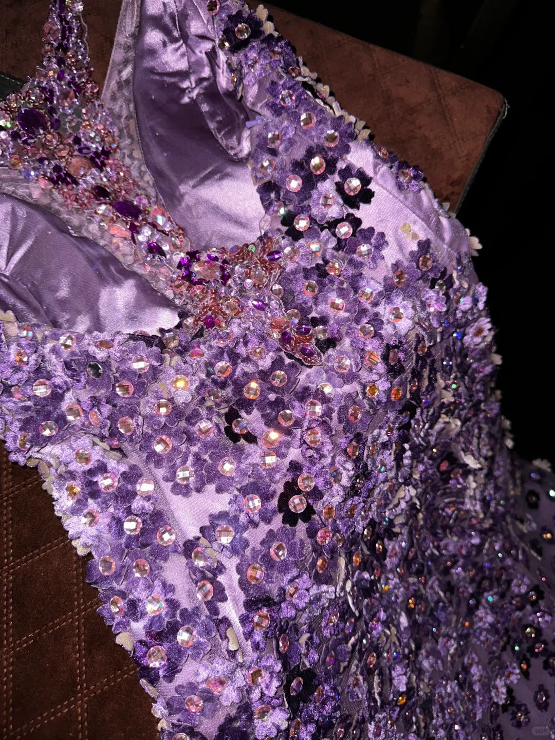 A Line Vintage Purple Long Prom Party Dresses Unique Evening Dress cg26068