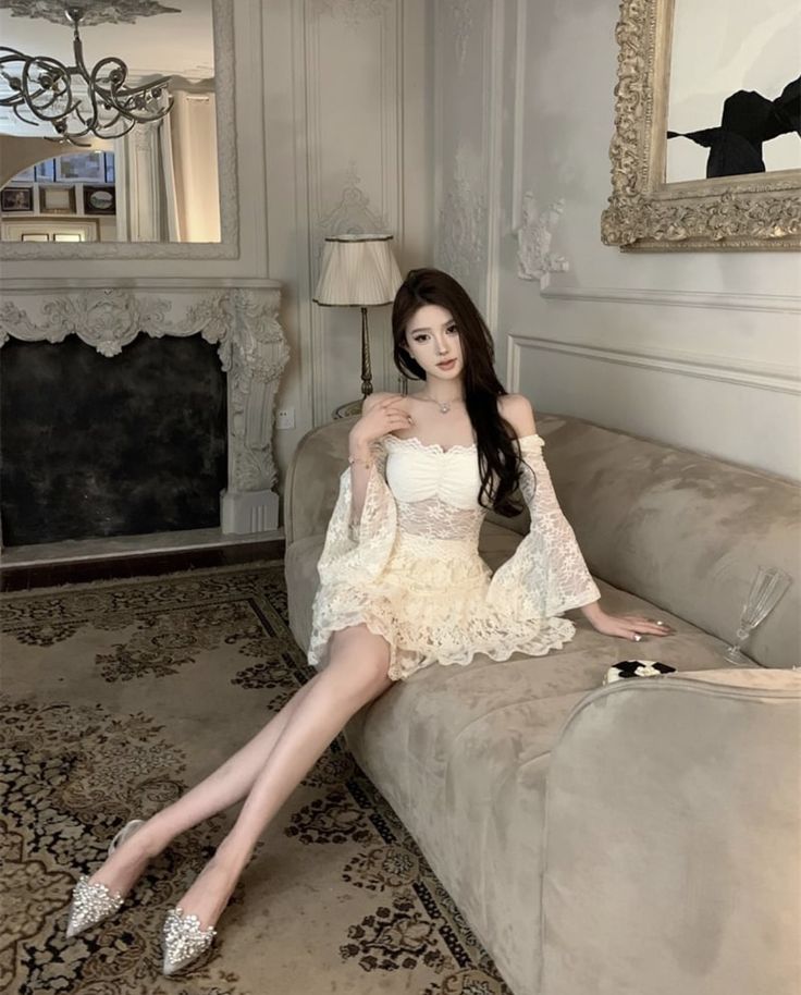 Ivory Lace Cocktail Dresses Homecoming Dress Short Prom Dress Party Dress cg26034