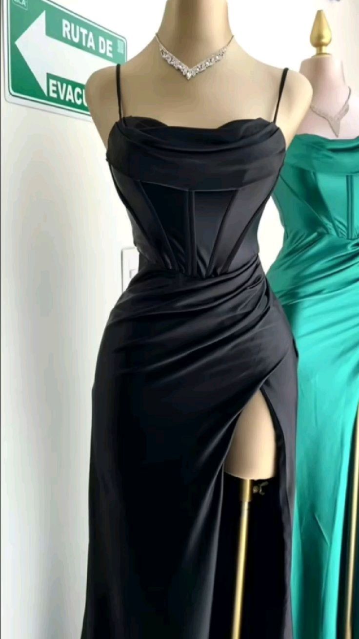Simple Mermaid Floor Length Prom Dress With Slit cg25031
