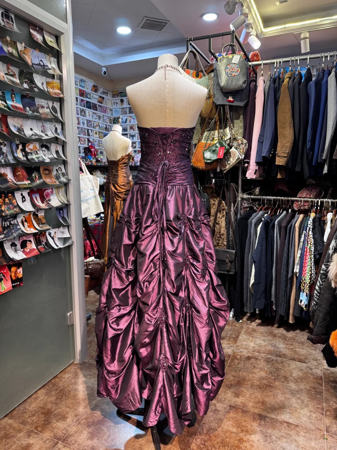 A Line Strapless Vintage Prom Dress Long Evening Party Gowns cg25835