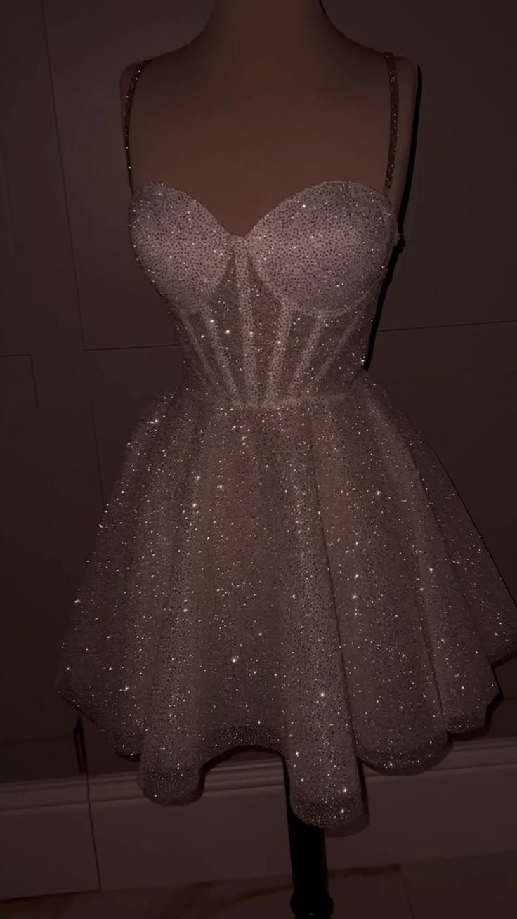 Cute A Line Spaghetti Straps White Sequin Mini Short Formal 8th Grade Homecoming Dresses Summer Middle School Homecoming Outfits cg26012