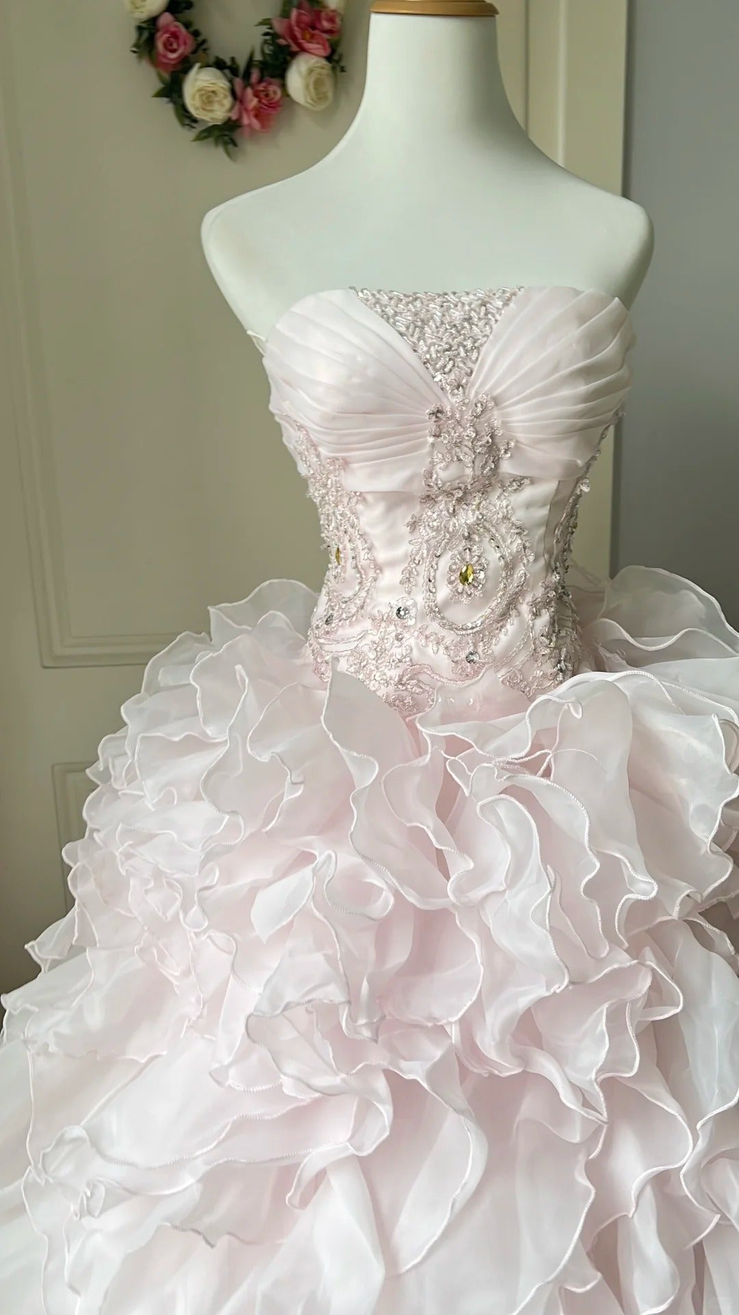 A Line Pink Prom Party Dresses Unique Long Evening Dress Vintage Princess Dress cg25983