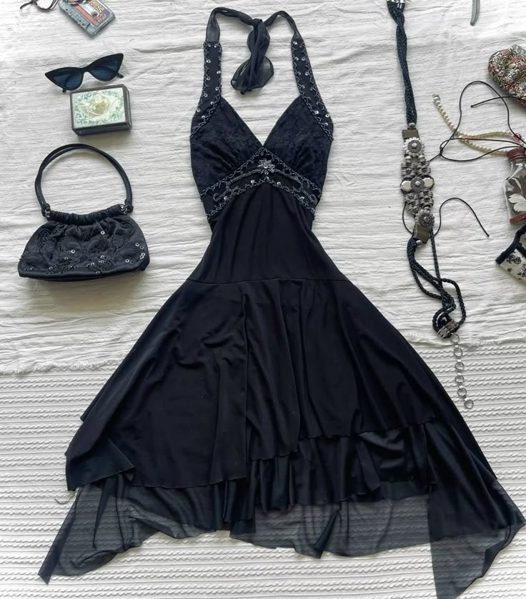black beaded dress, black short party dress chiffon homecoming dress cg25398