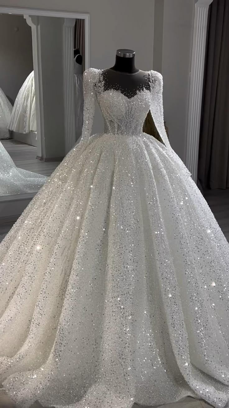 Luxury Ball Gown Wedding Dresses Custom 2025 Arabic Dubai Pearls Illus classygown Luxury Ball Gown Wedding Dresses Custom 2025 Arabic Dubai Pearls Illus classygown