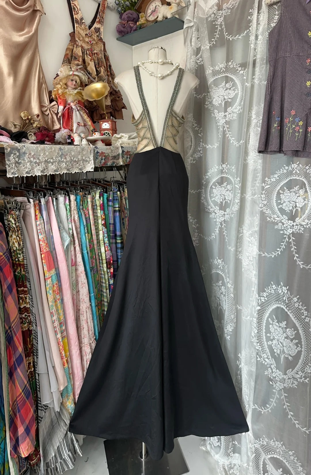 Black Long Party Dress Evening Dress Prom Dresses cg25689