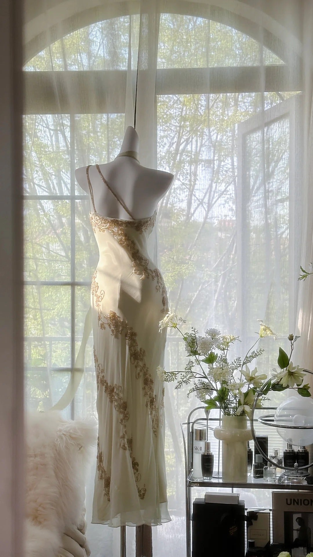 Vintage Evening Dresses, Unique Sleeveless Party Gowns cg25528
