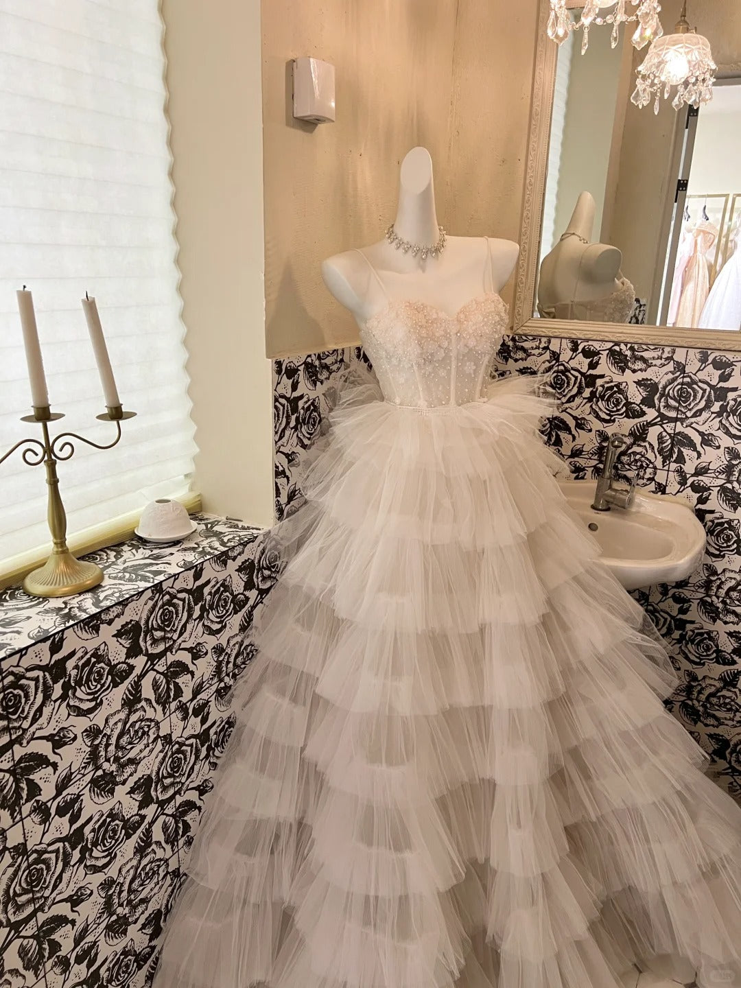 A Line Tulle Princess Evening Dress for Girls Long Party Gowns cg25781
