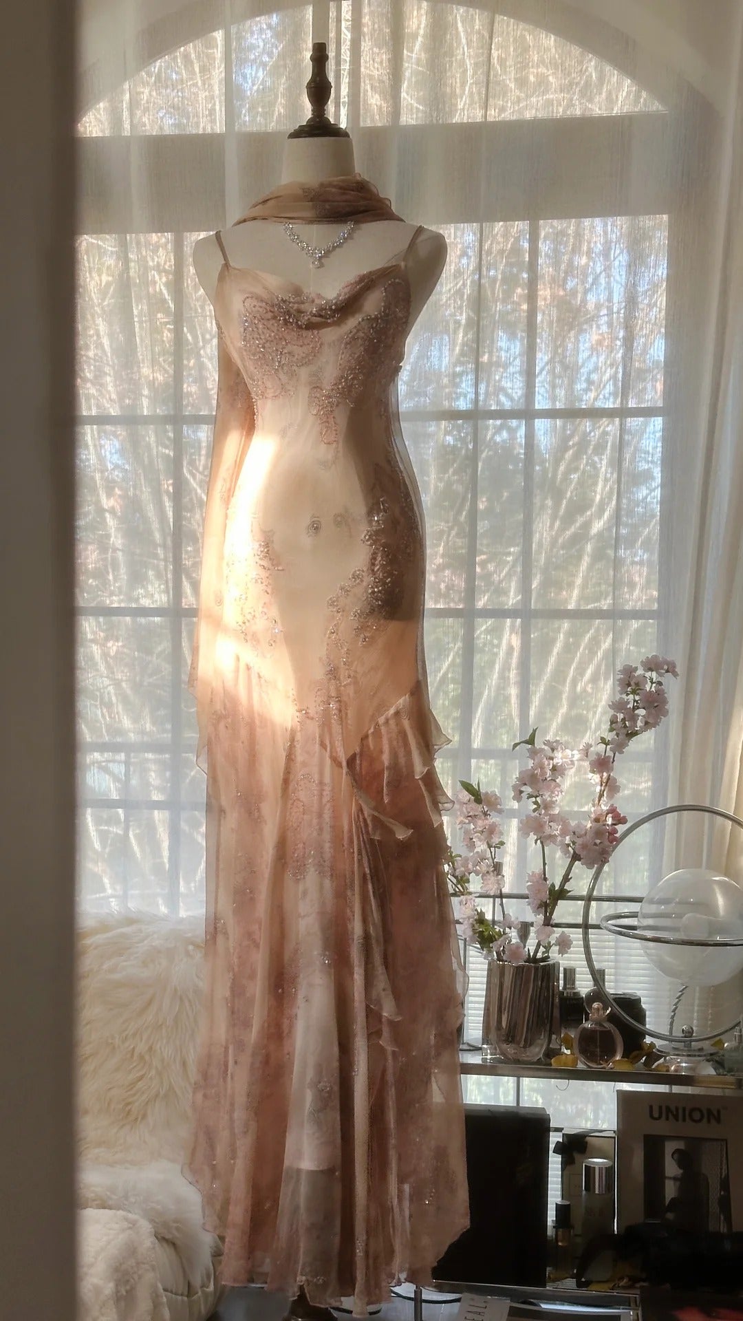 Vintage Evening Dresses, Sleeveless Long Party Gowns cg25512