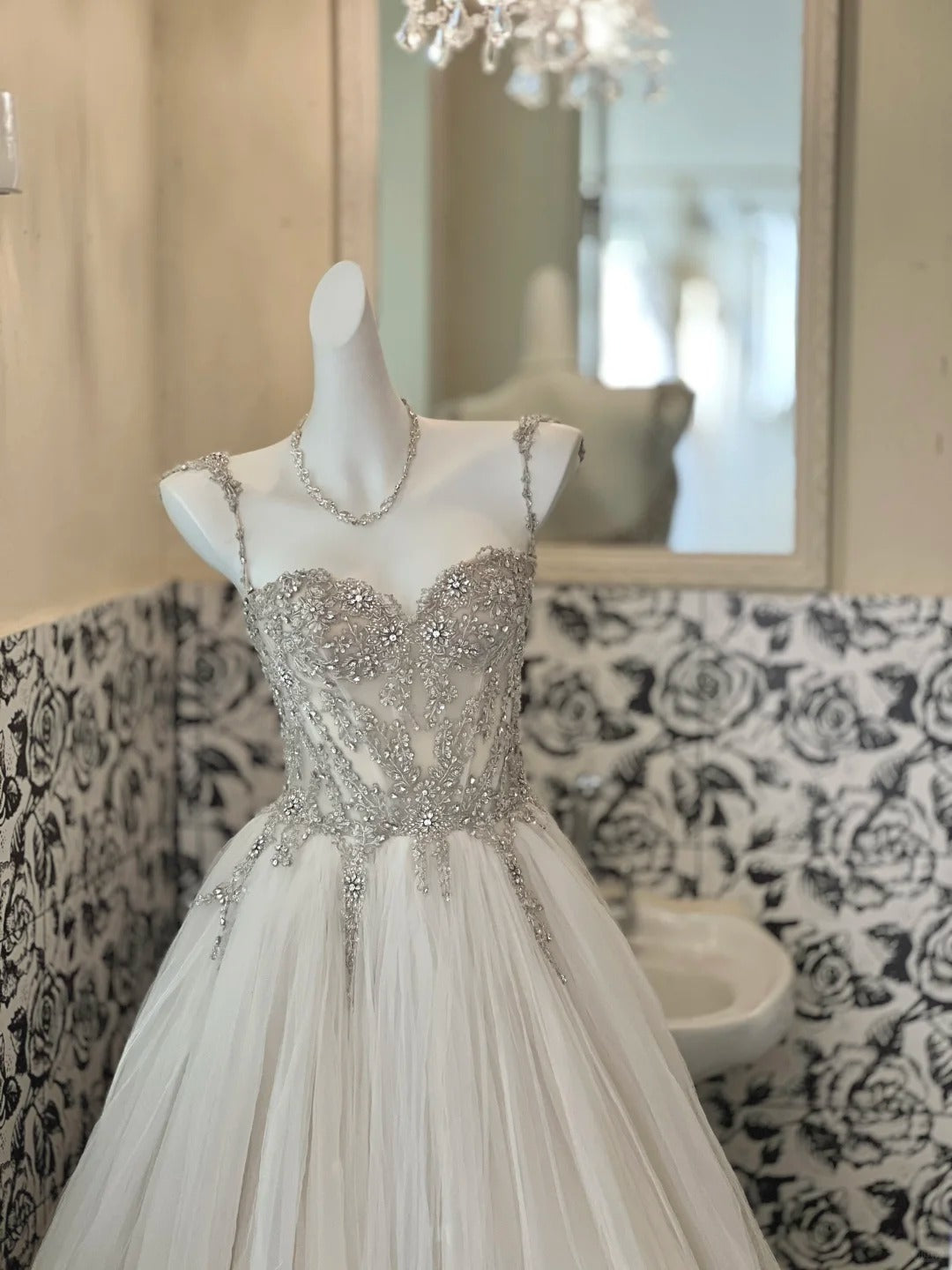 A Line Tulle Princess Evening Dress for Girls Long Party Gowns cg25784