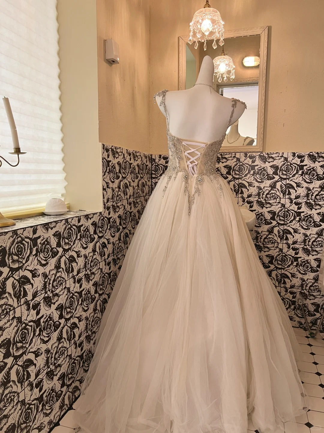 A Line Tulle Princess Evening Dress for Girls Long Party Gowns cg25784