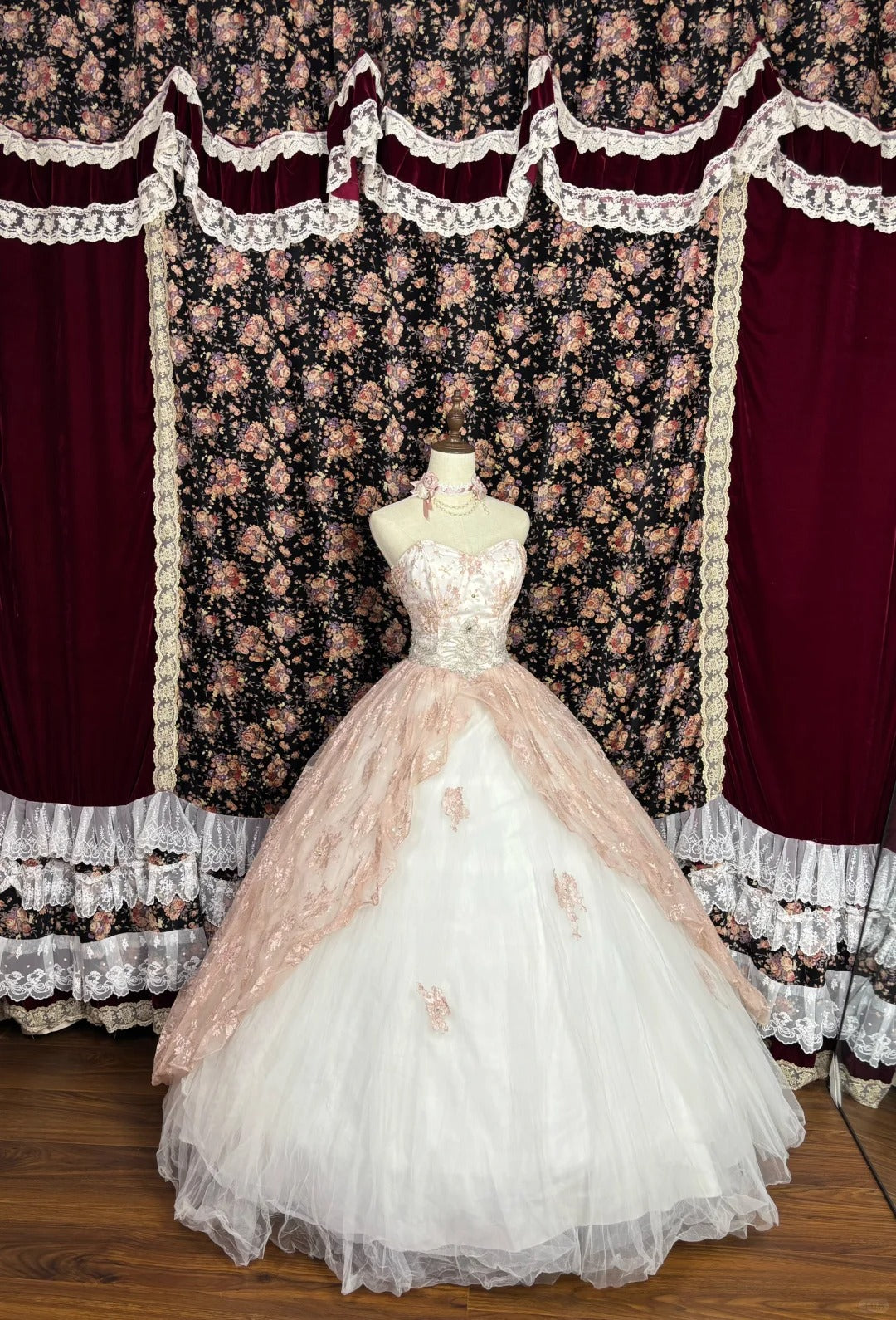A Line Strapless Ball Gown Quinceanera Dress Unique Evening Dress cg25575