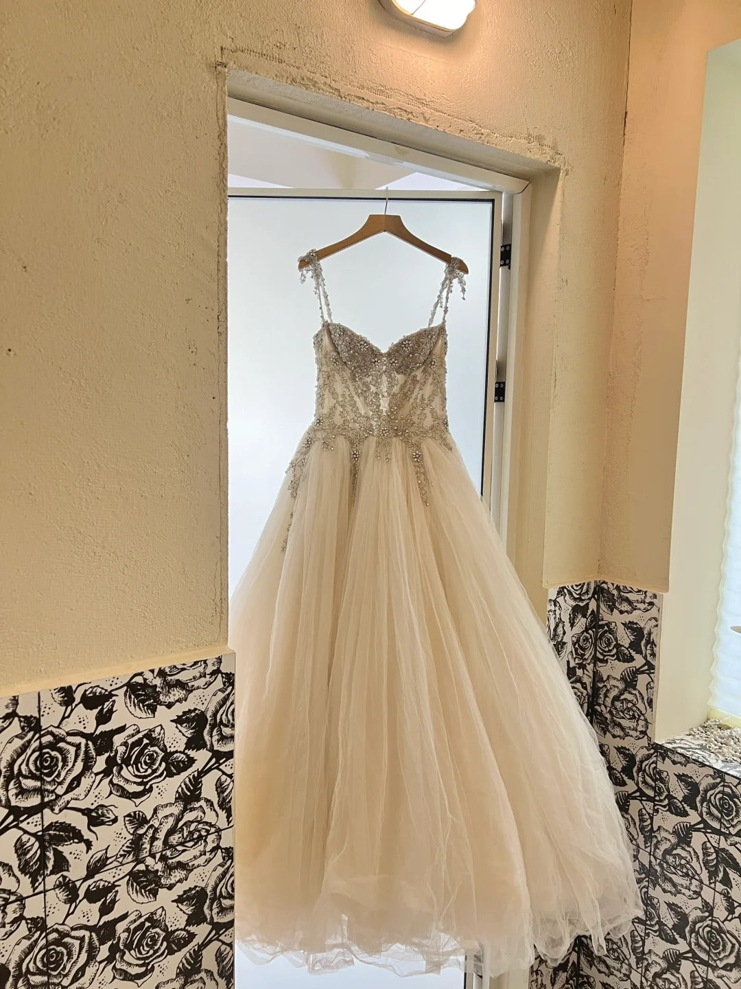 A Line Tulle Princess Evening Dress for Girls Long Party Gowns cg25784