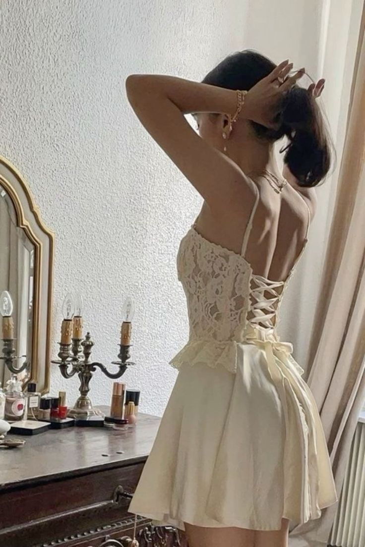 A Line Lace Cocktail Dresses Homecoming Dress Short Prom Dress Party Dress cg26000