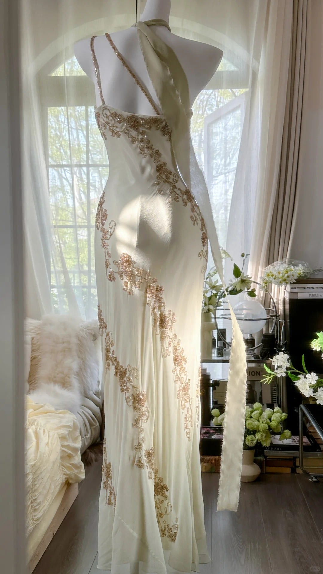 Vintage Evening Dresses, Unique Sleeveless Party Gowns cg25528