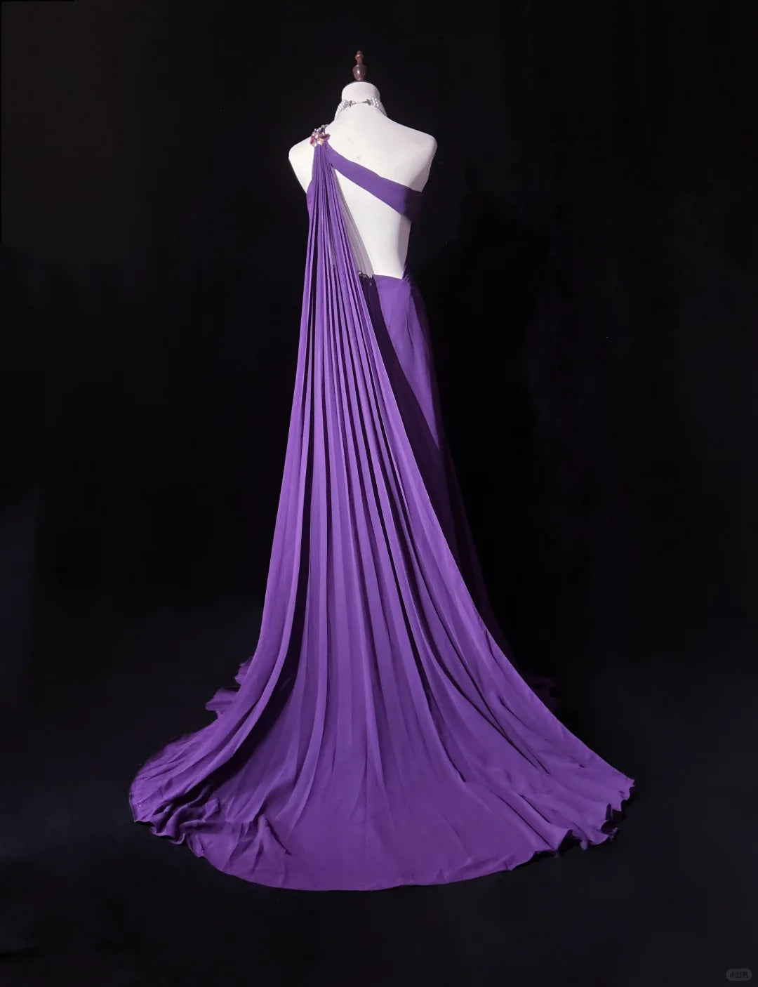 A Line Purple Formal Dress Vintage Long Party Dress Evening Dress Prom Dresses cg25720