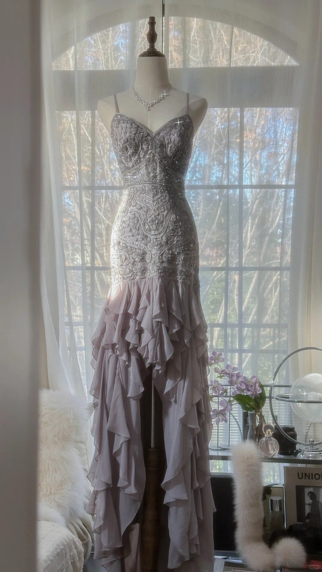Vintage Evening Dresses, Sleeveless Long Party Gowns cg25519