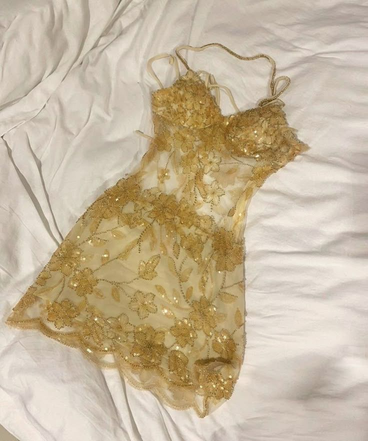 Short Yellow Beaded Prom Dress Evening Dress Graduation Dress cg26150