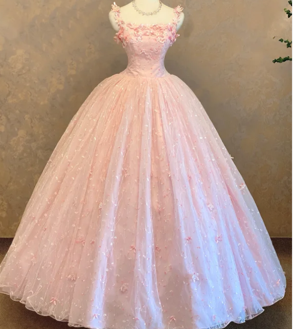 Pink Vintage Prom Party Dress Cute A Line Evening Dress cg26281