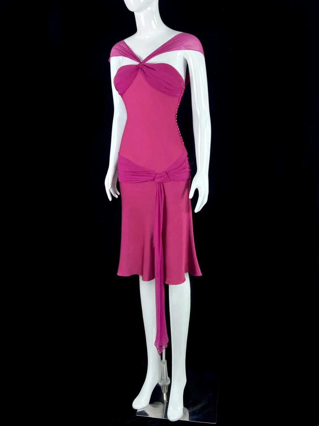 Modest V Neck Hot Pink Homecoming Dress Sheath Short Dress CY0065 classygown Modest V Neck Hot Pink Homecoming Dress Sheath Short Dress CY0065 classygown